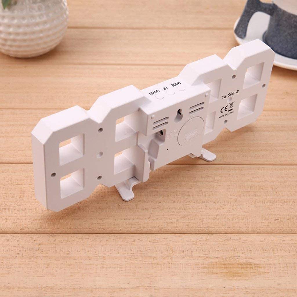 Acry: Viral Pinterest inspired Big Display Aesthetic LED Desk & Wall Clock with Alarm - Image 3