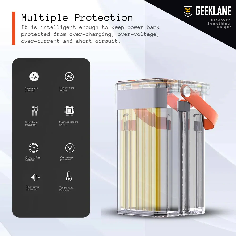 Bunker: 100,000mAh (1 Lakh mAh) Ultra-High Capacity Li-Po Power Bank with 7 Outputs, PD 3.0 Fast Charging, Built-in Type-C & Lightning Cables & Torch - Image 6