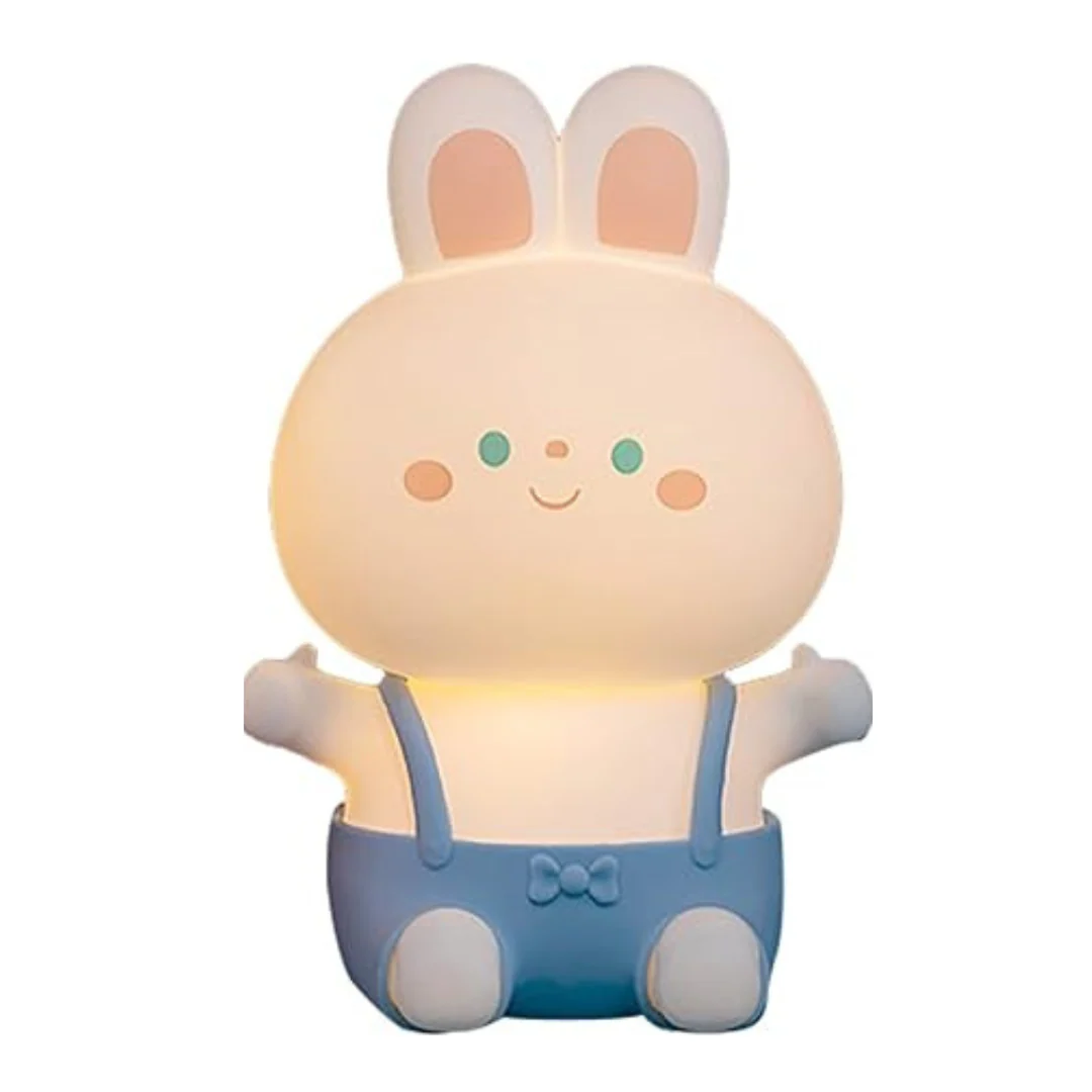 BunnyGlow: Adorable Silicone LED Night Lamp for Kids with Warm & Cozy Light, USB Rechargeable, Soft & Squishy Kawaii Bunny Design - Image 10