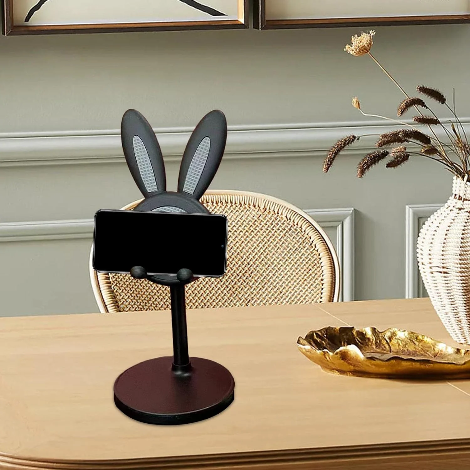 Hopper: Cute Bunny Phone Holder with Adjustable Angle & Height for Desk & Tabletop Use - Image 3