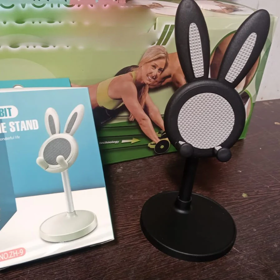 Hopper: Cute Bunny Phone Holder with Adjustable Angle & Height for Desk & Tabletop Use - Image 6
