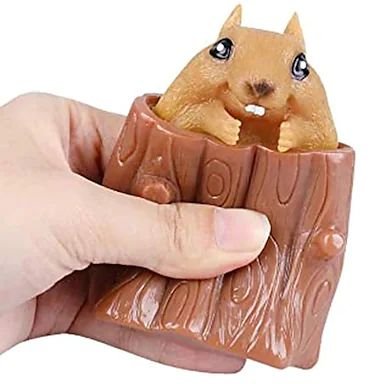 CheekyChum: Cute Squishy Squirrel Pop-Up Toy – Adorable Fidget & Stress Relief Sensory Toy for Kids & Adults - Image 5