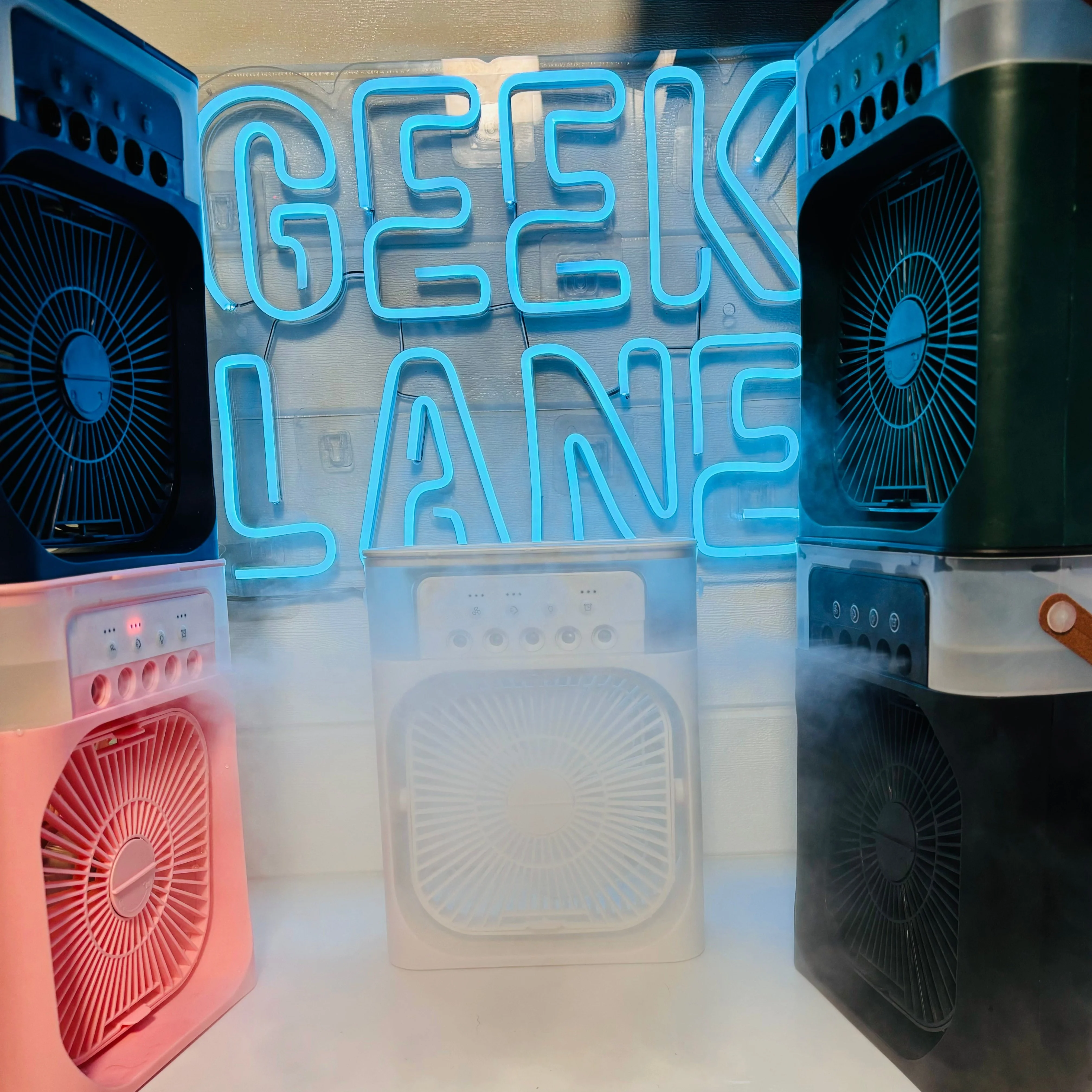 ChotaAC: Portable Air Conditioner Fan – USB-Powered Small AC Mini Evaporative Cooler with 3 Speeds, 5 Mist Makers & 7-Color LED Light - Image 7