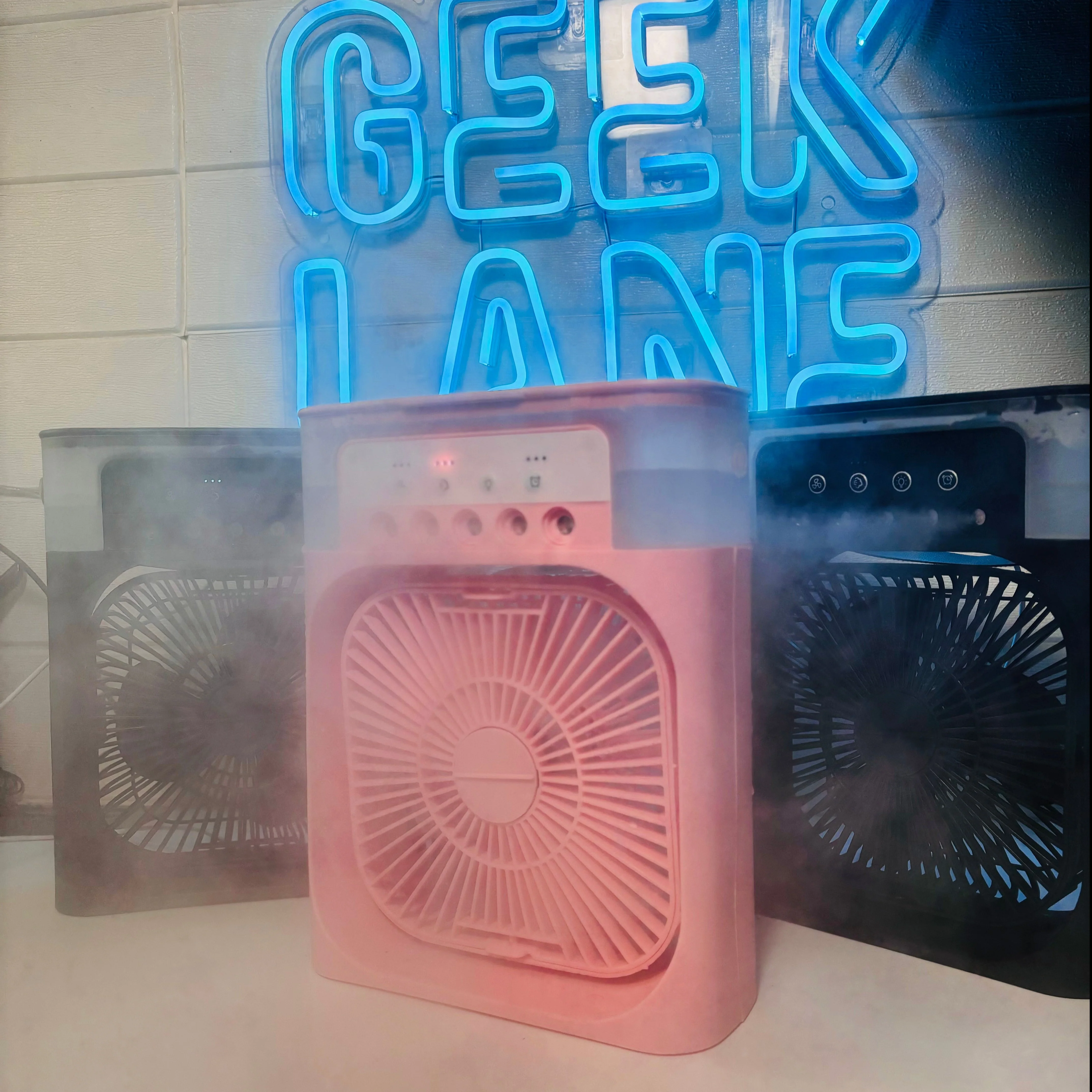 ChotaAC: Portable Air Conditioner Fan – USB-Powered Small AC Mini Evaporative Cooler with 3 Speeds, 5 Mist Makers & 7-Color LED Light - Image 8