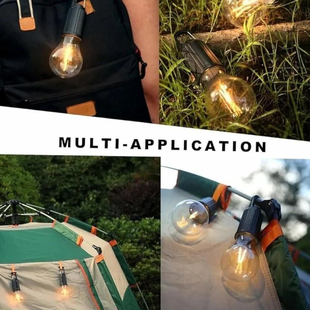 ClipGlow: Rechargeable Clip-On LED Bulb – Waterproof Hanging Camping Light with USB Charging & 3 Lighting Modes for Hiking, Repair, Emergency & Outdoor Use - Image 6