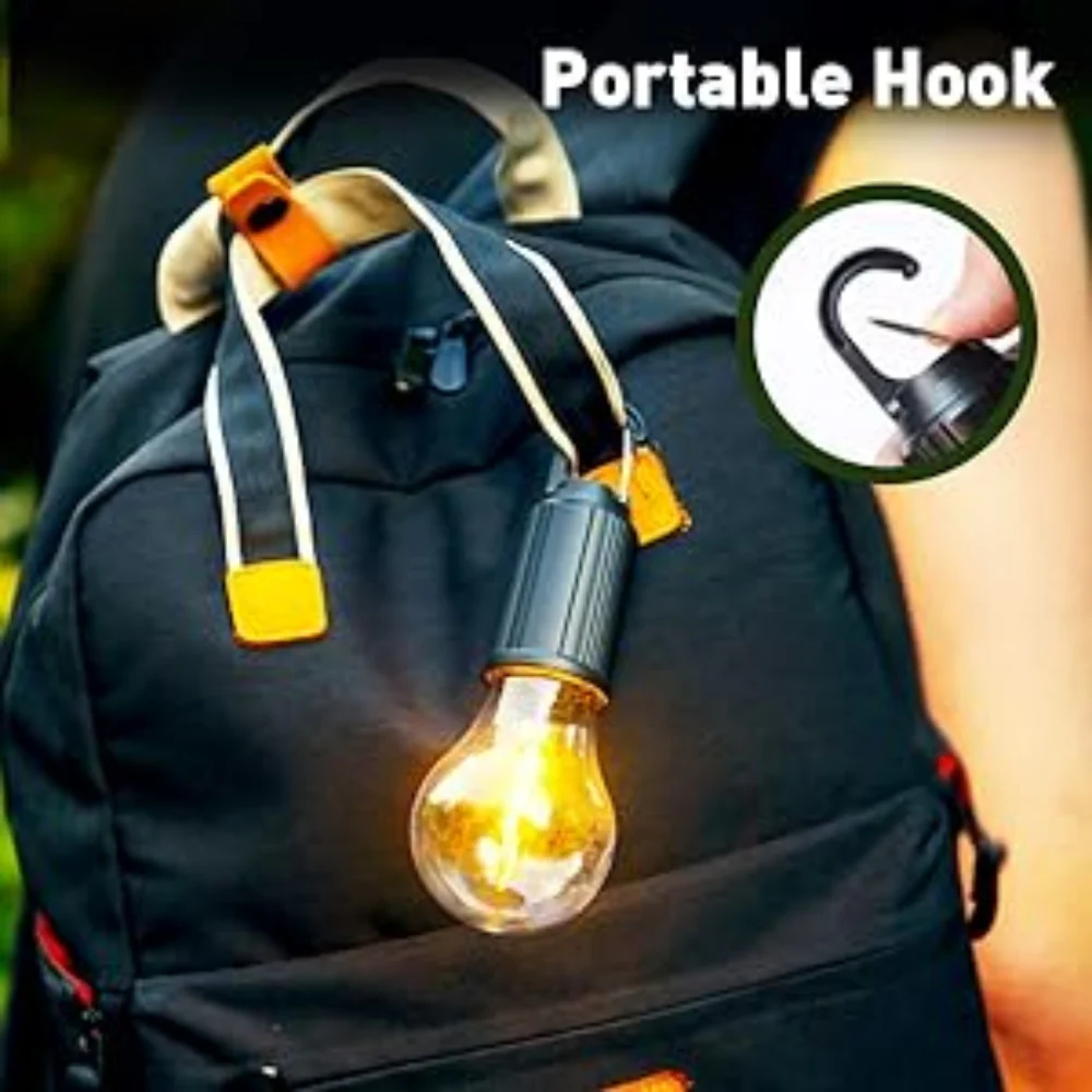 ClipGlow: Rechargeable Clip-On LED Bulb – Waterproof Hanging Camping Light with USB Charging & 3 Lighting Modes for Hiking, Repair, Emergency & Outdoor Use - Image 7