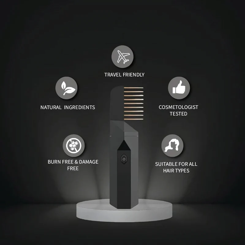 Divine: Rechargeable Bakhoor Natural Fragrance Comb & Electric Incense Diffuser for Hair, Aromatherapy, Meditation & Yoga - Image 6