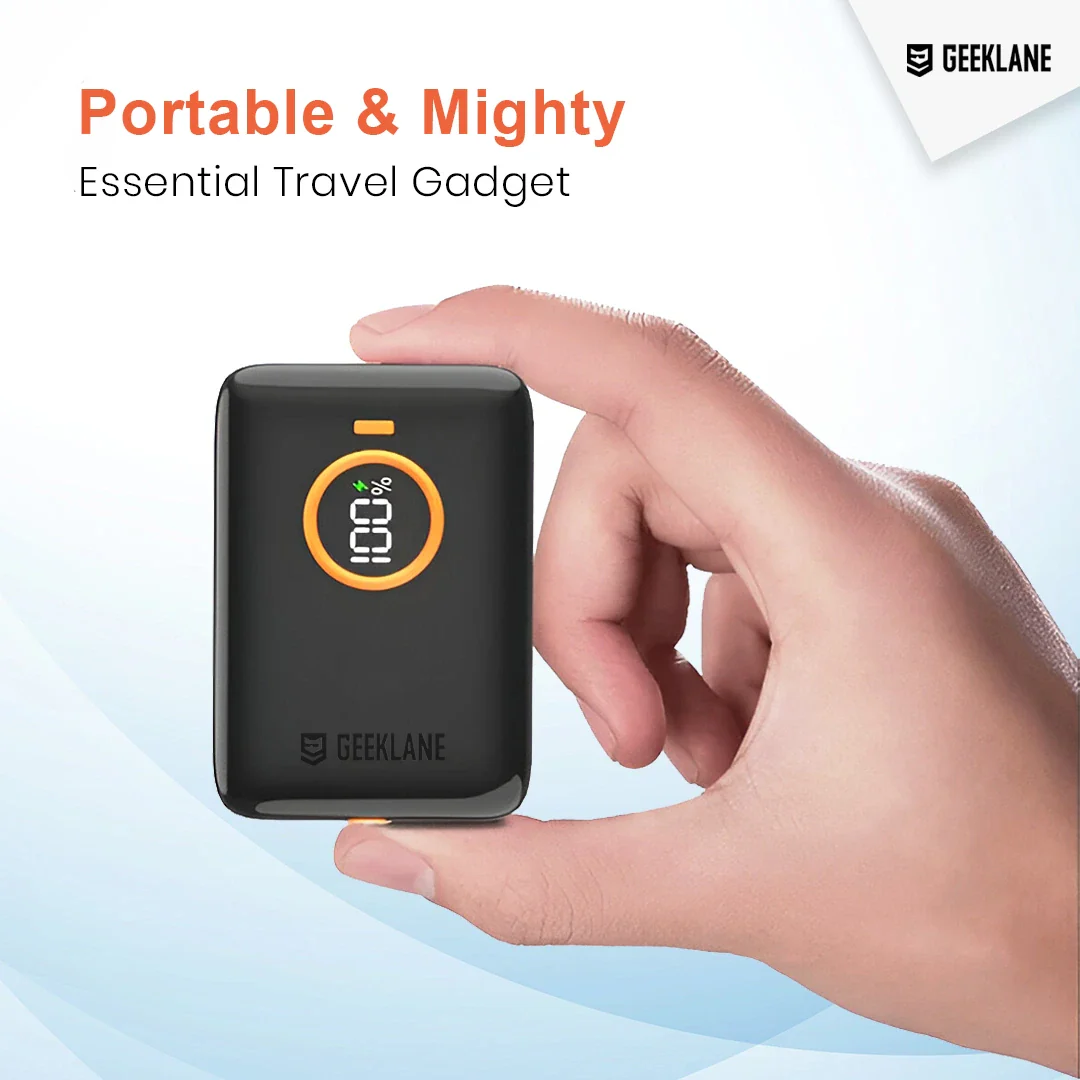 DEX: Palm Sized 10,000mAh Ultra-Compact Power Bank with 22.5W Super Fast Charging, PD & QC, Type-C Input/Output with Pocket-Friendly Design - Image 5