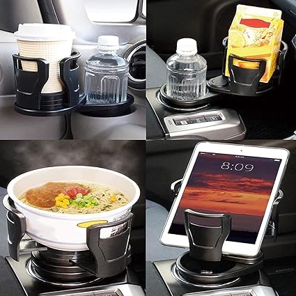 DuoHold: 2-in-1 Car Cup Holder Expander with 360° Rotation & Adjustable Dual Cup Slots for Large Drinks & Travel Convenience - Image 3