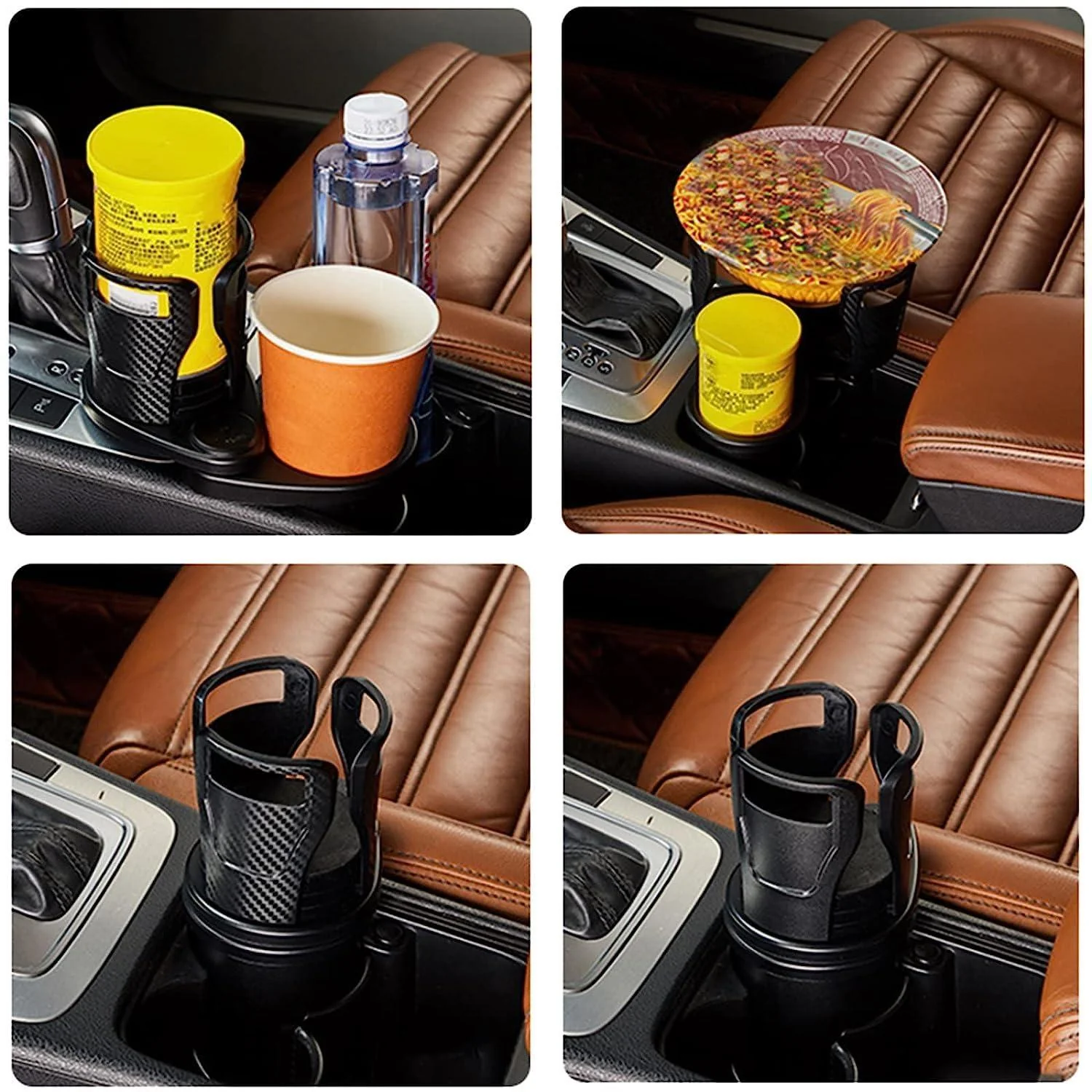 DuoHold: 2-in-1 Car Cup Holder Expander with 360° Rotation & Adjustable Dual Cup Slots for Large Drinks & Travel Convenience - Image 6