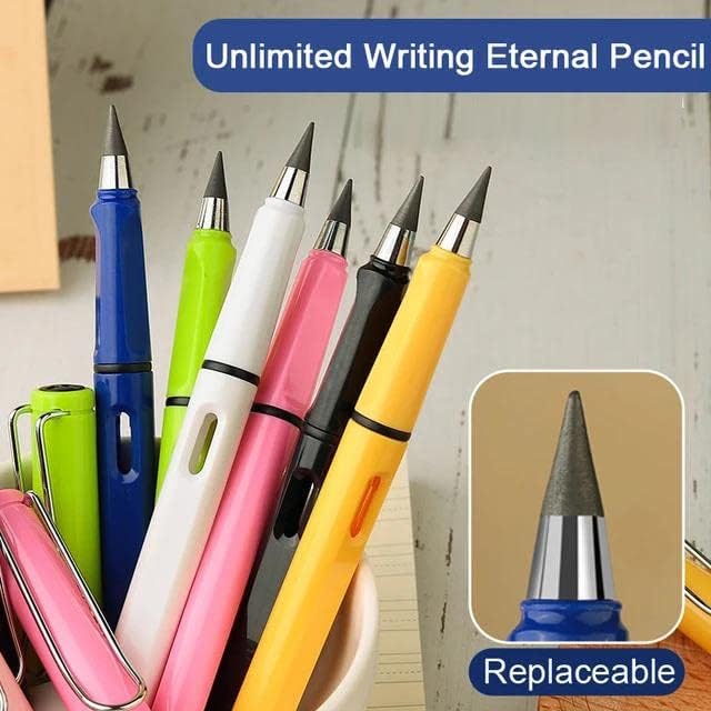 EverWrite: Pack of 4 Reusable Inkless Pencil – Everlasting Infinity Pencil with Eraser for Writing, Sketching & Drawing - Image 5