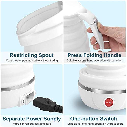 FlexiKettle: Foldable Electric Silicone Kettle with Fast Boiling, 600ml Capacity & Boil-Dry Protection for Travel & Home Use - Image 8