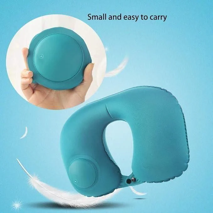 GoNap: Ultimate Inflatable Travel Pillow with Self-Pump, Adjustable U-Shape & Compact Neck Support for Flights & Road Trips - Image 3