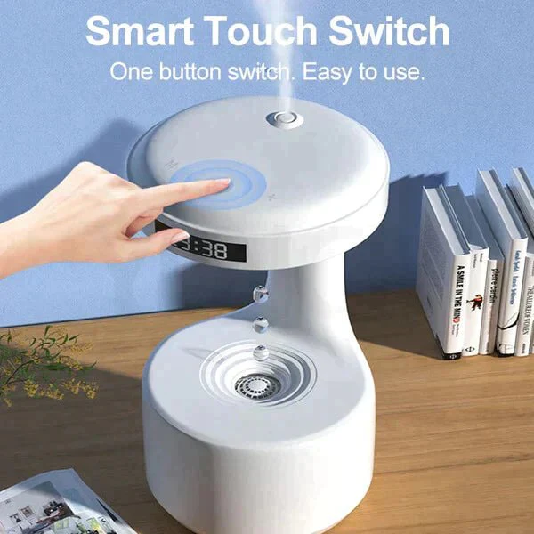 Mirage: The Illusion Anti-Gravity Humidifier with Floating Water Effect, LED Clock Display & Auto Shut-Off (800ml) - Image 8