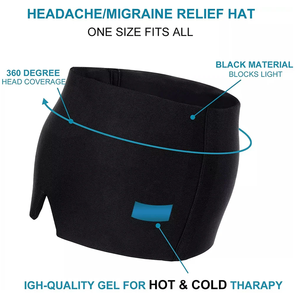 ReliefCap: Reusable Hot & Cold Therapy Hat for Migraine, Headache & Sinus Relief with Soothing Gel Compression - Image 6