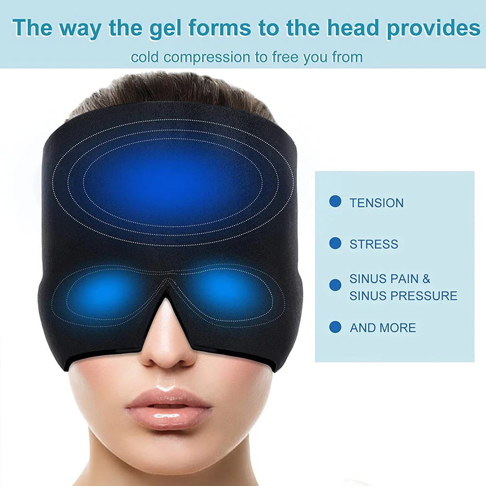 ReliefCap: Reusable Hot & Cold Therapy Hat for Migraine, Headache & Sinus Relief with Soothing Gel Compression - Image 7