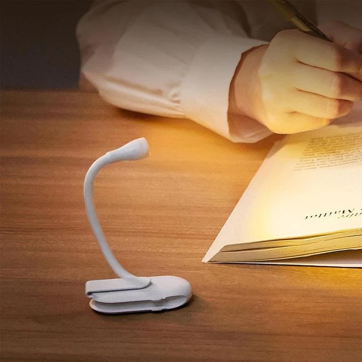 Immerse: Rechargeable Clip-On Book Light & Reading Lamp with 3-Color Modes, Type-C Charging & Flexible Gooseneck Night Reading for Book Lovers - Image 7