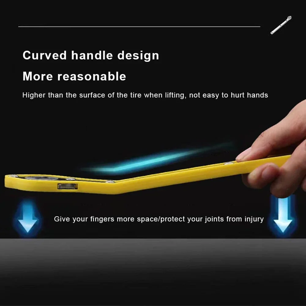 LiftMate: Car Jack & Lug Ratchet Wrench Set with Labor-Saving Design & 360° Reversible Knob for Easy Tire Lifting - Image 7