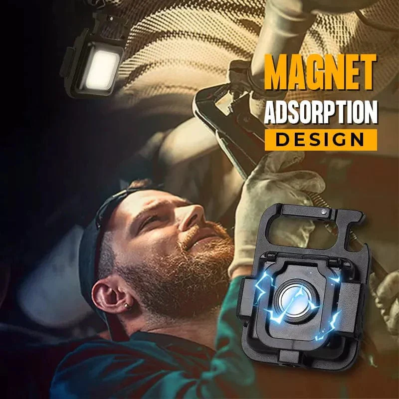 Lumi: Magnetic Keychain Mini LED Torch with Hook, Type-C port, Bottle Opener & Kickstand - Image 8