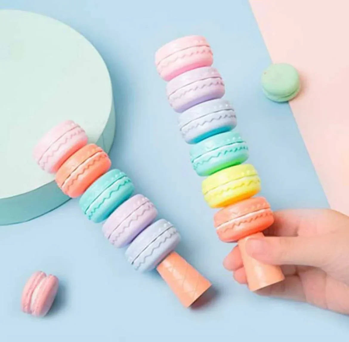 Macaron: Pastel Highlighter Set (6-Piece) – Soft Color Markers for Books, Notes & Aesthetic Stationery Lovers - Image 6