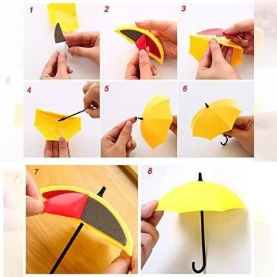 Pour: 6-Piece Umbrella Wall Hooks & Catchers for Keys, Hats & Multipurpose Hanging - Image 4