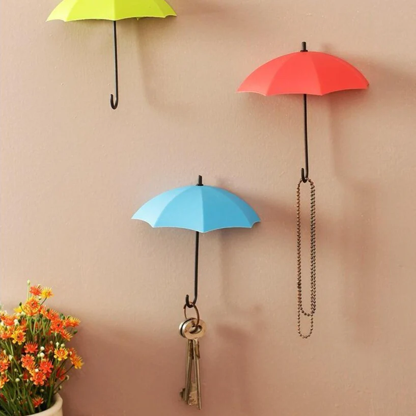 Pour: 6-Piece Umbrella Wall Hooks & Catchers for Keys, Hats & Multipurpose Hanging - Image 6