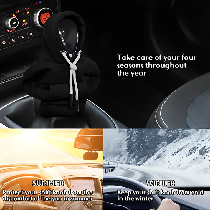 ShiftCozy: Universal Car Gear-Shift Hoodie – Cute & Funny Sweater Cover for Gear Knob Protection & Decoration - Image 7