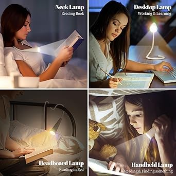 Silly: Flexible Multi-Use LED Lamp with Rechargeable Design, 3 Color Modes & Clip-On Feature for Reading & Desk Use - Image 3