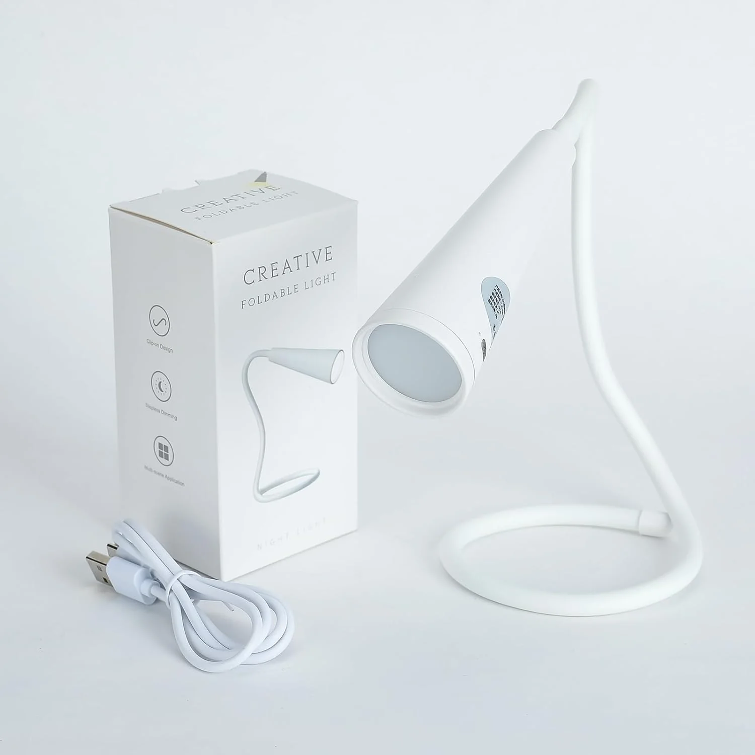 Silly: Flexible Multi-Use LED Lamp with Rechargeable Design, 3 Color Modes & Clip-On Feature for Reading & Desk Use - Image 8