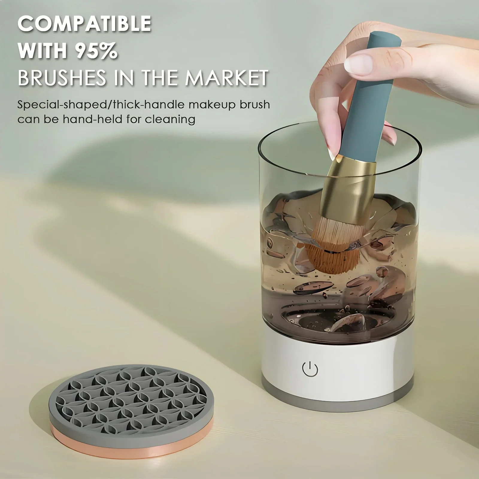 Sonic: Automatic Electric Makeup Brush Cleaner & Spinner for Quick & Deep Cleaning of All Brush Sizes - Image 9