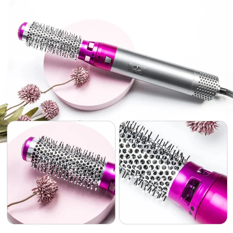 HairGrab: 5-in-1 Hair Styler with Hair Dryer, Air Brush, Straightener, Curler & Volumizer – 1000W One-Step Styling Tool - Image 7