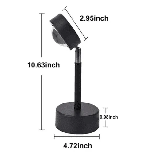 Aura: 16-Hue RGB Sunset Lamp with Remote Control, USB Plug-In & 360° Rotatable Head for Ambience & Content Creation - Image 10