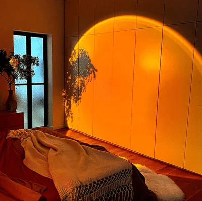 Aura: 16-Hue RGB Sunset Lamp with Remote Control, USB Plug-In & 360° Rotatable Head for Ambience & Content Creation - Image 4