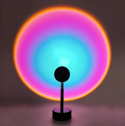 Aura: 16-Hue RGB Sunset Lamp with Remote Control, USB Plug-In & 360° Rotatable Head for Ambience & Content Creation - Image 5
