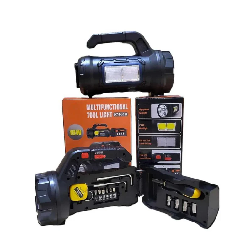 ToolBeam: 5-in-1 LED Torch Light with Hidden Tool Box Kit, USB Rechargeable, Emergency SOS & High-Power Flashlight for Car & Home - Image 6