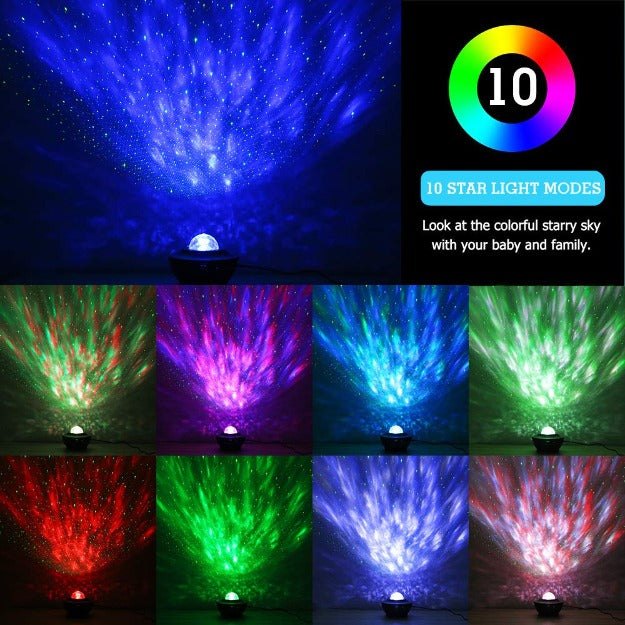 Trippiyii: Galaxy Star Projector with Bluetooth Speaker, Remote Control & Multicolor LED Lights for Bedroom & Home Décor - Image 5