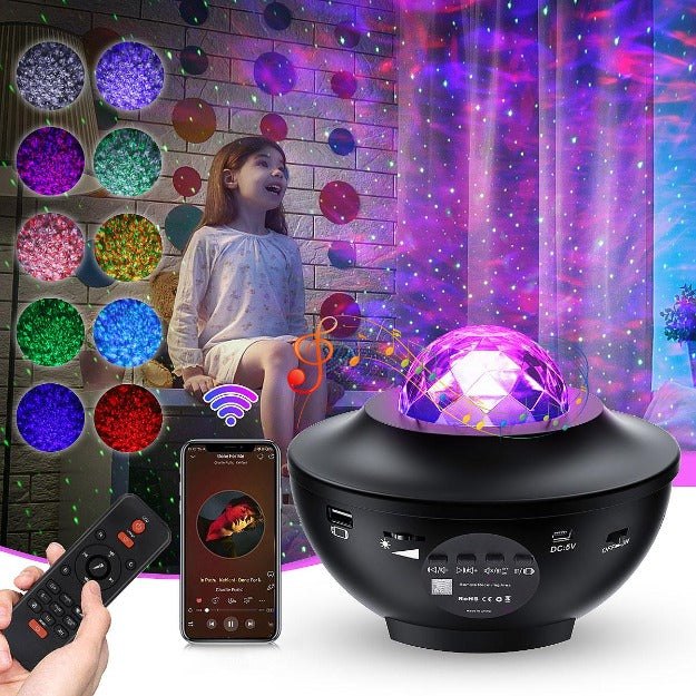 Trippiyii: Galaxy Star Projector with Bluetooth Speaker, Remote Control & Multicolor LED Lights for Bedroom & Home Décor - Image 6