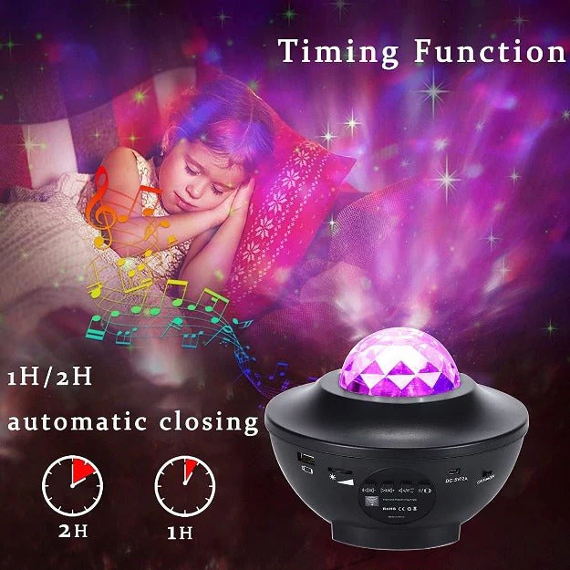 Trippiyii: Galaxy Star Projector with Bluetooth Speaker, Remote Control & Multicolor LED Lights for Bedroom & Home Décor - Image 7