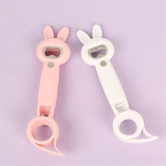 TwistEase: Cute 4-in-1 Multi-Opener for Bottles, Cans & Jars – Easy Grip & Finger Protection Kitchen Tool - Image 3