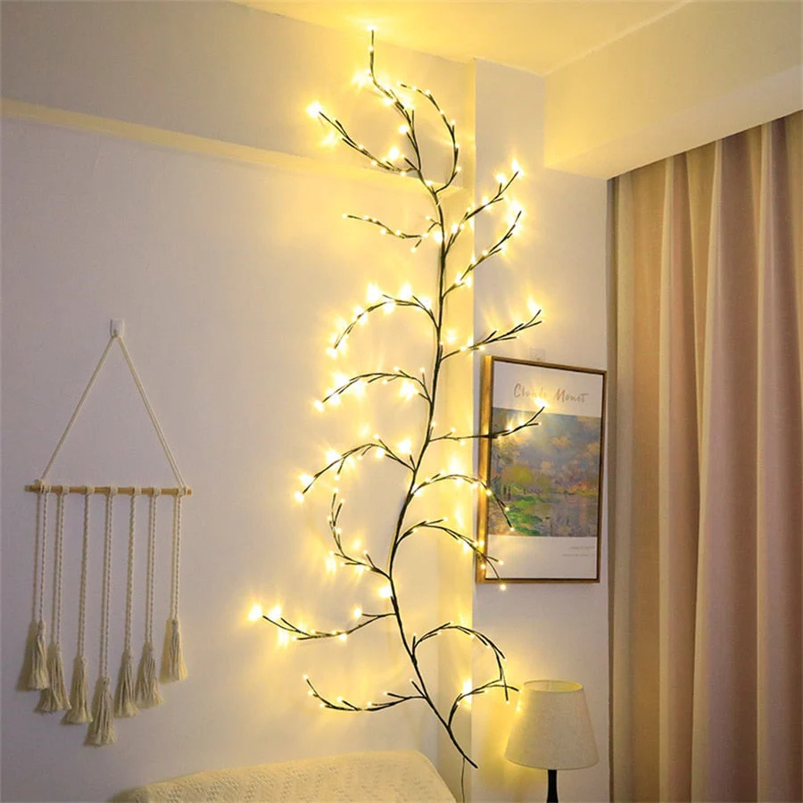 VineGlow: Enchanted Willow Vine Tree Light with 160 LED Fairy Lights & Remote Control for Magical Home Décor - Image 8